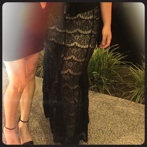 Black Guess long lace skirt